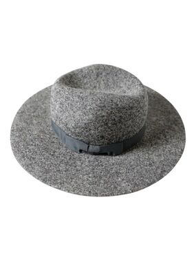 Love & Lore Wool Flat Brim Hat Grey